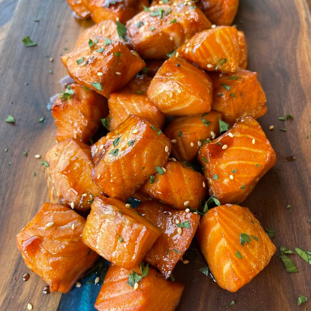 O-toro + Salmon Cubes