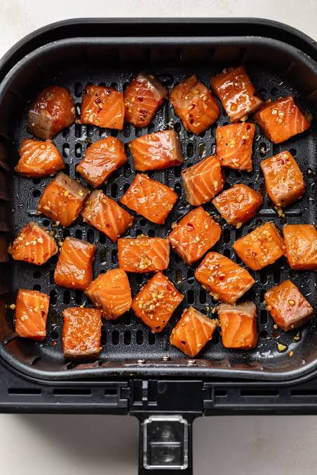 Salmon Cubes Raw Frozen